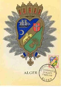 ALGER 87 ARMOIRIES TIMBRE 1ER JOUR